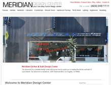 Tablet Screenshot of meridiandesigncenter.com